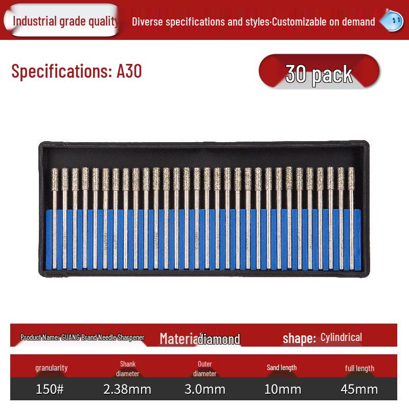 Lin Guang Diamond Electroplated Grinding Needle for Jade Carving and Mold Polishing