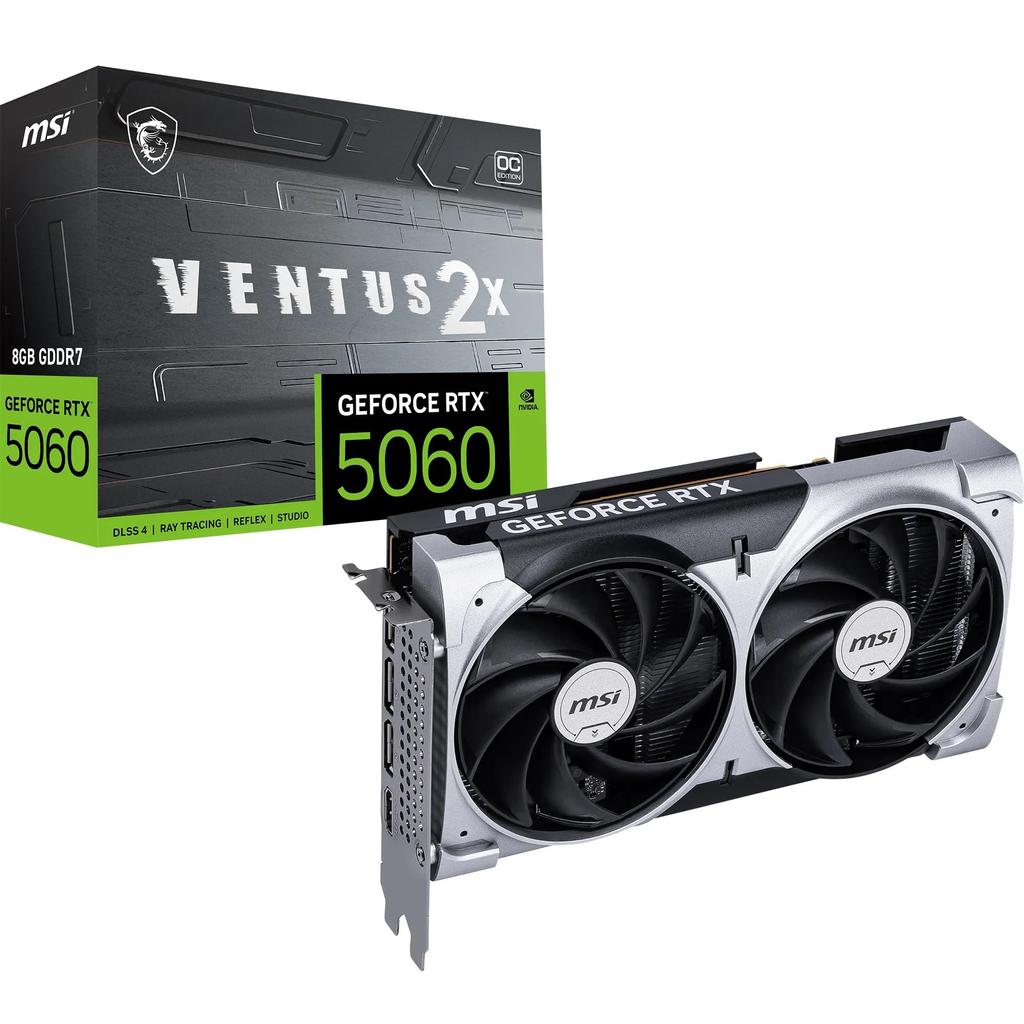 MSI GeForce RTX 5060 8G VENTUS 2X OC Graphics Card VD9187
