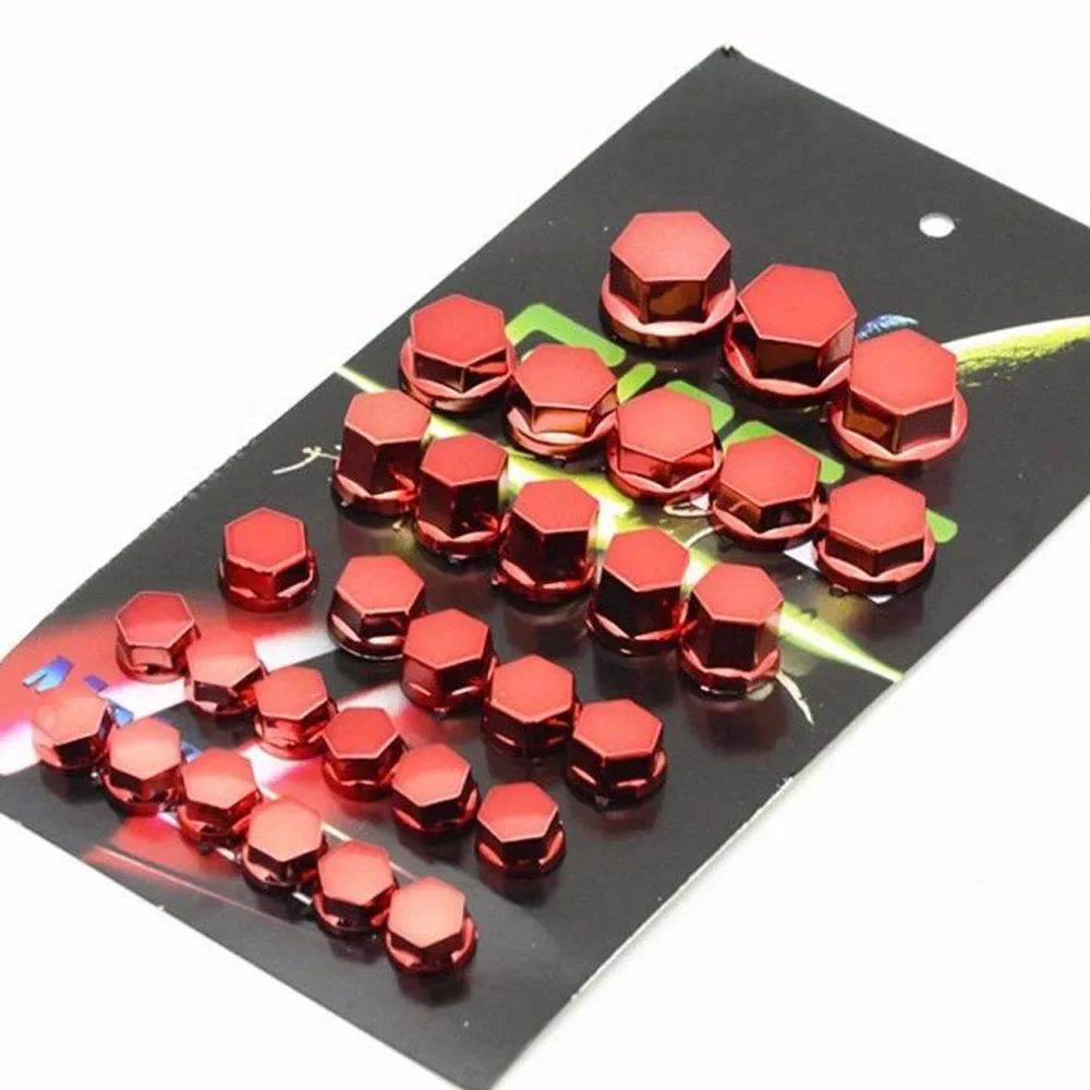 30 ks Krytky šroubů a matic pro motocykl Dekorativní plastové šrouby Motocyklové příslušenství pro Yamaha Kawasaki Honda Suzuki