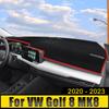 For Volkswagen VW Golf 8 MK8 R GTI R-Line 2022 2023 Car Dashboard Cover Mat Avoid Light Pads Anti-UV Non-Slip