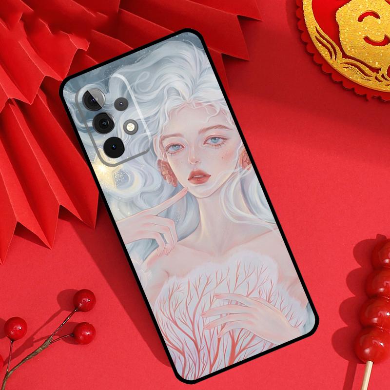 Cute And Beauty Girl Color Painting Case For Samsung Galaxy M15 M55 M31 M13 M11 M12 M14 M06 M16 M36 M56 M53 M32 M52 M35 M34 M54