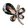Brož Emerald Butterfly Elegantní krásný kamínkový lesk Atraktivní poutavý ženský živůtek