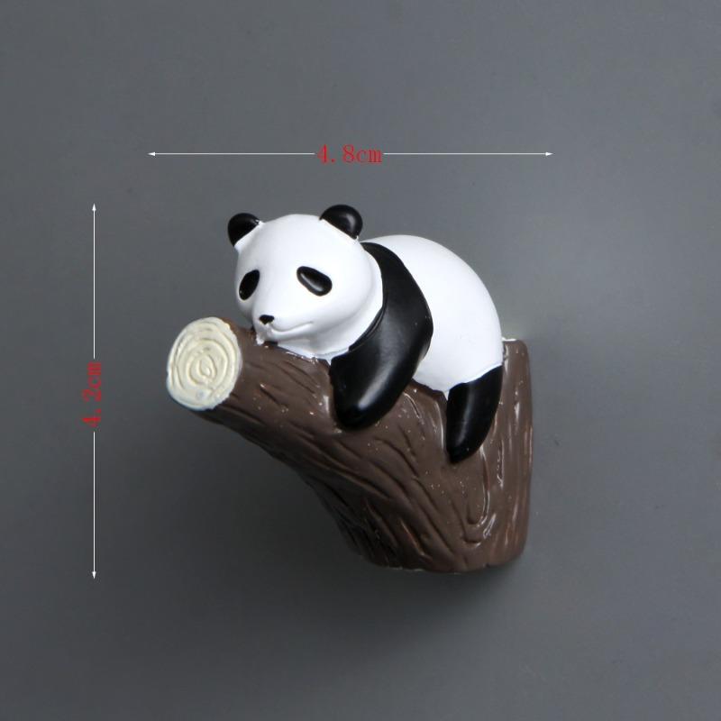 5 Cute Panda Bamboo Tree Branch Creative Three-dimensional Magnetic Clasp Fridge Magnets, Magnetic Stickers and Phone Case Materials