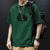 Cotton Short Sleeve T Shirt Black White Fashion All Match Breathable Summer Sport T-shirt Men Top