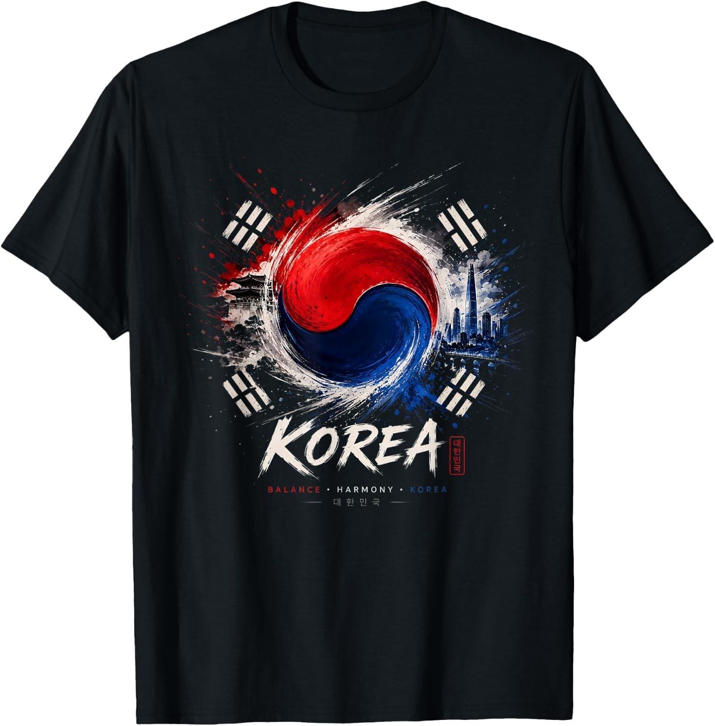 South Korea T- Korea Flag for Men T- Unisex T-Shirt XXXL