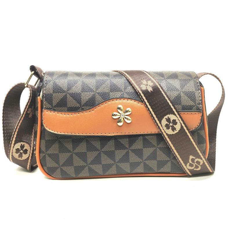 New Fashion Trend Mom Ladies Oblique Span Bag Soft Leather Cover Mobile Phone Change Bag Female