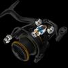 Mavlls Micro Spinning Reel for Lure Fishing High Gear Ratio 5.1:1 Precision Dual-Taper Spool One-Piece Screw-In Handle