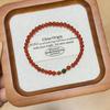 New Natural Red Agate Round Bead Bracelet, Green Agate New Jewelry for Women, Versatile, High-end, Stylish, Flattering Gift