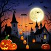 Pumpkin Shaped Halloween LED Pumpkin Wind Chime Solar Wind Chime Lamp  Halloween Party