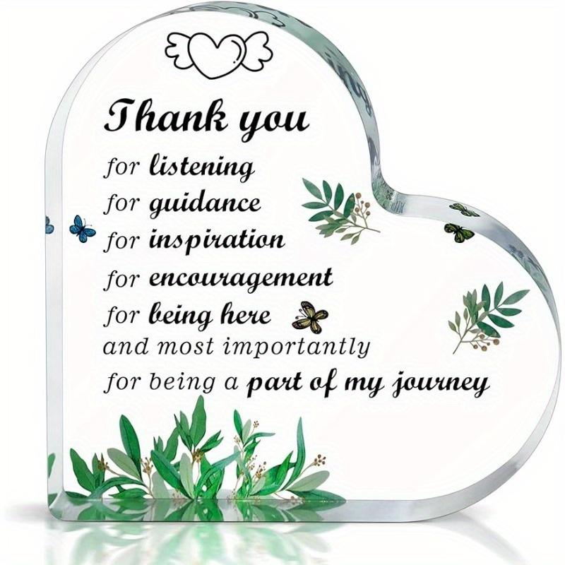 

Thank You Heart Keepsake - 3.9x3.9 Inch Appreciation Gift with Photography Utility чистый