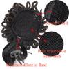 Synthetic DreadLock Hair Bun Band Faux Locs Afro Chignon Drawstring Ponytail Clip In Hairpiece For Fake Hair Black Women