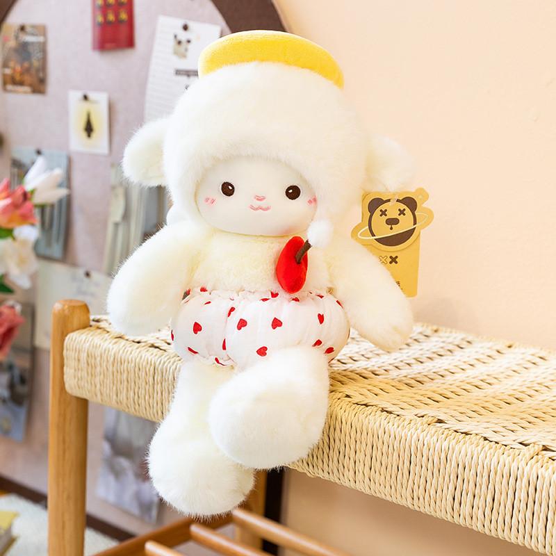 Cute Angel Sheep Plush Toy With Pp Cotton Filling For Kids And Girls Gift