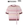 PEACEBIRD Women's Summer Striped Short Sleeve Knit Top