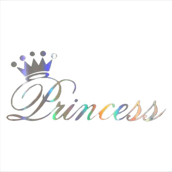 

Stylish Princess Crown Car Vehicle Body Window Reflective Decals Sticker Decor разноцветный