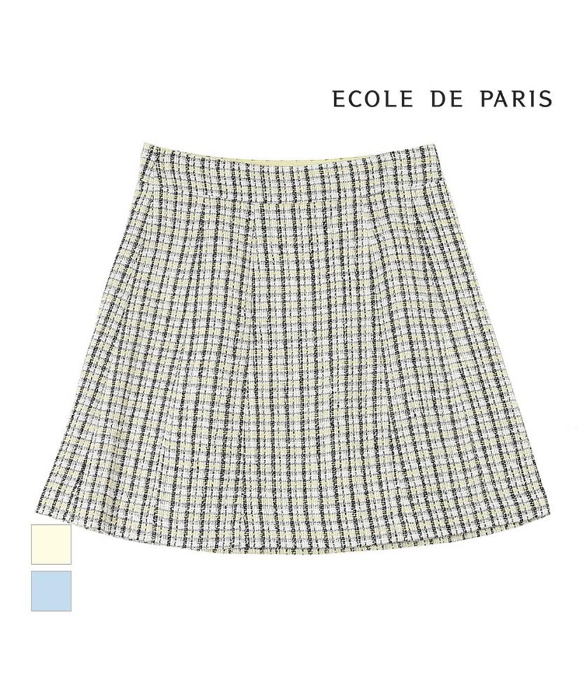 ECOLEDEPARIS Tweed Pattern Skirt_Cb02Wsa001Z