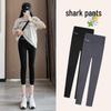 Langsha Women's 7-Point Shark Leggings