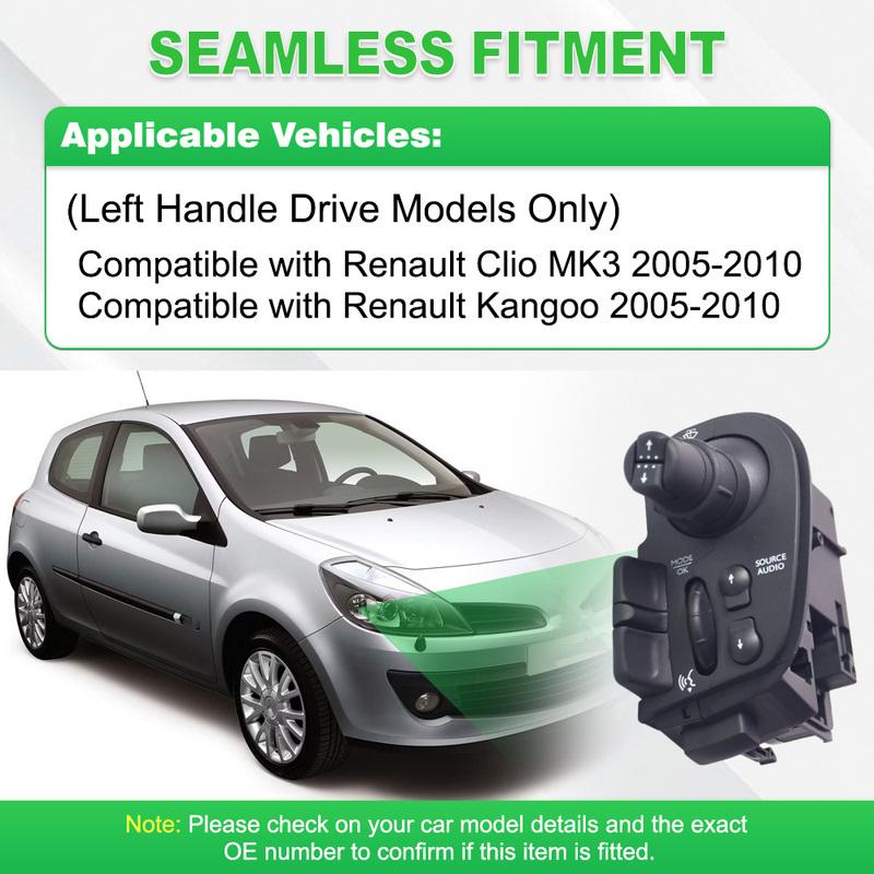 Car Combination Wiper Switch Steering Column Switch for Renault Clio MK3 Kangoo 2005-2010 Radio & Wipers Combination Switch