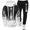Men's Hoodies for Men Clothing Splash Ink Sweatshirt Suit Man Tracksuit Pant Sets New in Hoodies & Sweatshirts Sports Suits Set