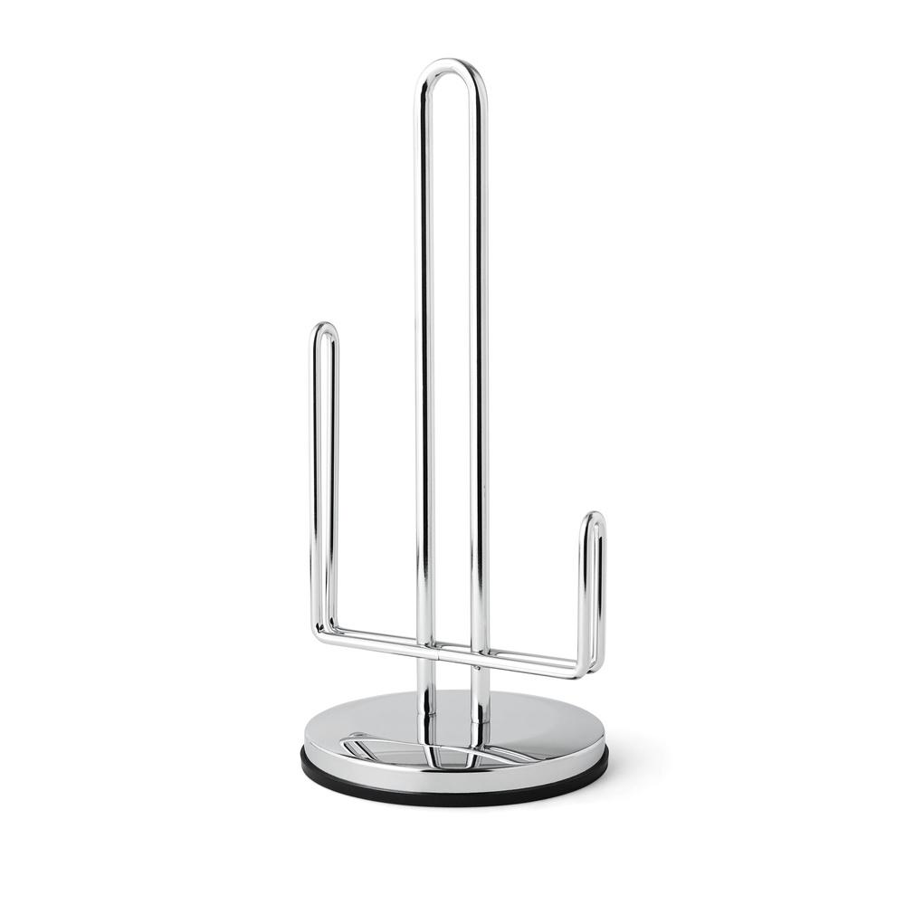 

Paper Towel Holder Non-Slip Base Chrome Design Lightweight Durable Kitchen Accessory Easy Tear Arms Countertop Organizer United States