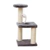 Sisal Cat Tree with Scratching Post, Shelf, Climbing Platform, and Toy