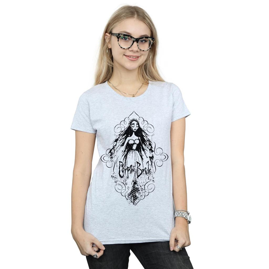 Corpse Bride Womens/Ladies Sketched Bride Cotton T-Shirt