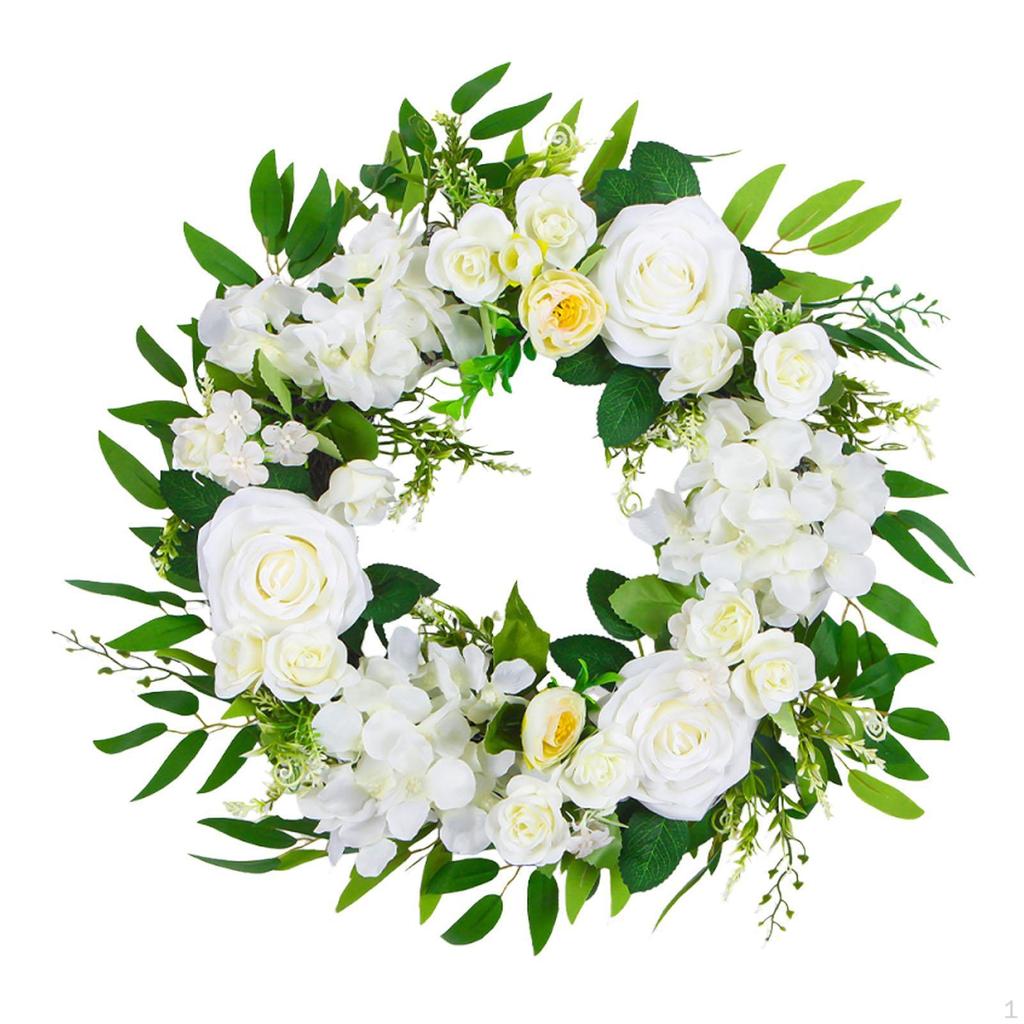 Artificial Decorative Wreath, Front Door Garland, Hanging Creative Ornament, PP ,