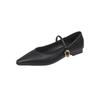Ladies Shoes On Sale 2025 Fashion Spring New Women's Pointed Toe Buckle Strap Flats Outdoor Shallow Soft Bottom  Woman Shoes