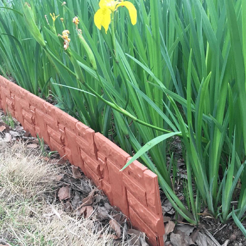 גדר פלסטיק חדשה 6 יחידות לגידור דשא, גבול לערוגת פרחים, עיצוב לגינה ולחצר 2020