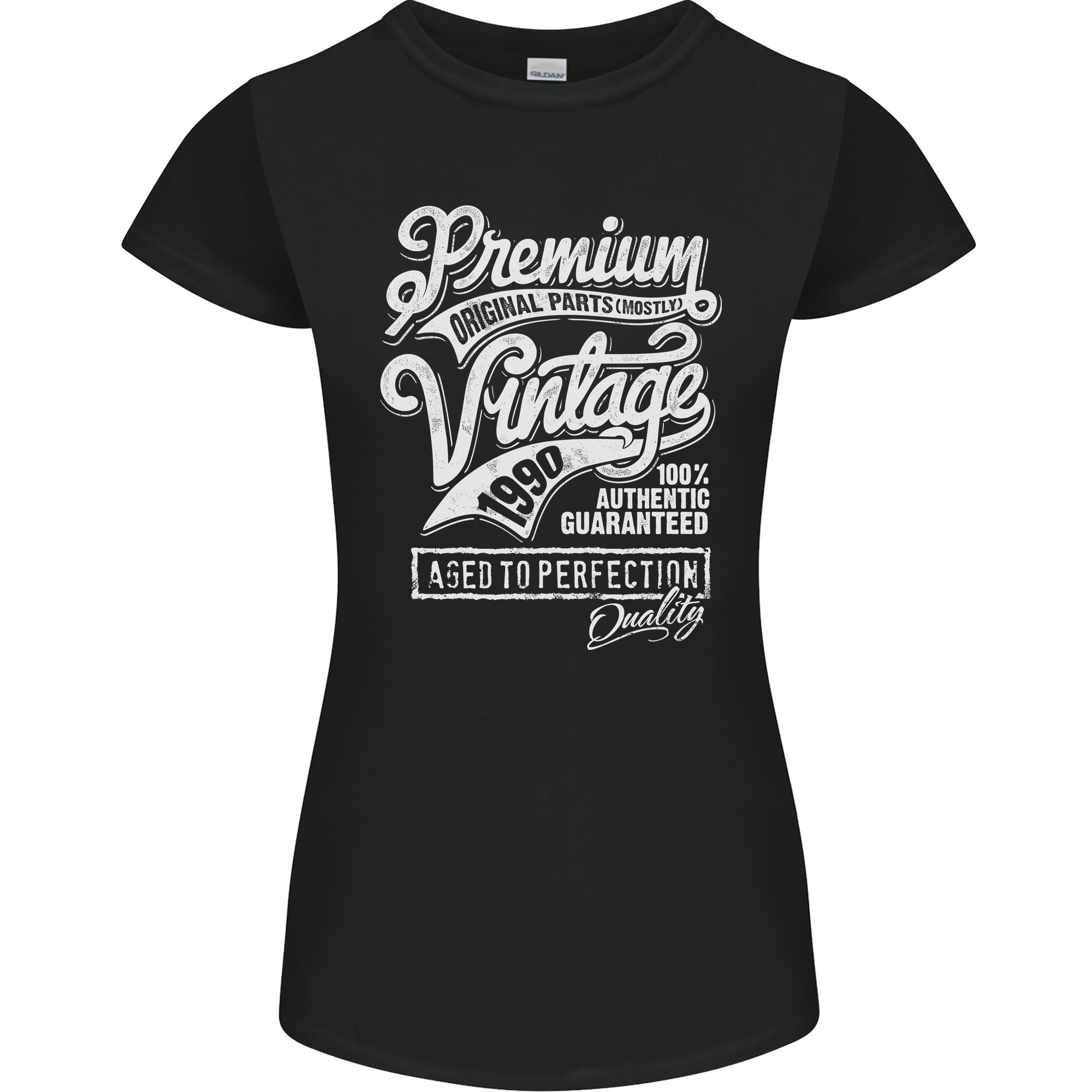 Aged to Perfection Vintage 36th Birthday 1990 Unisexs Petite Cut TShirt S