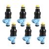 6pcs Fuel Injectors Nozzle 0280150715 Replacement Fit for 325i 525i 750il 850ci