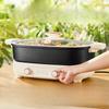 220V Non Stick Electric Hotpot Household Mandarin Duck Split Multi Functional  Electric Boiling Pot