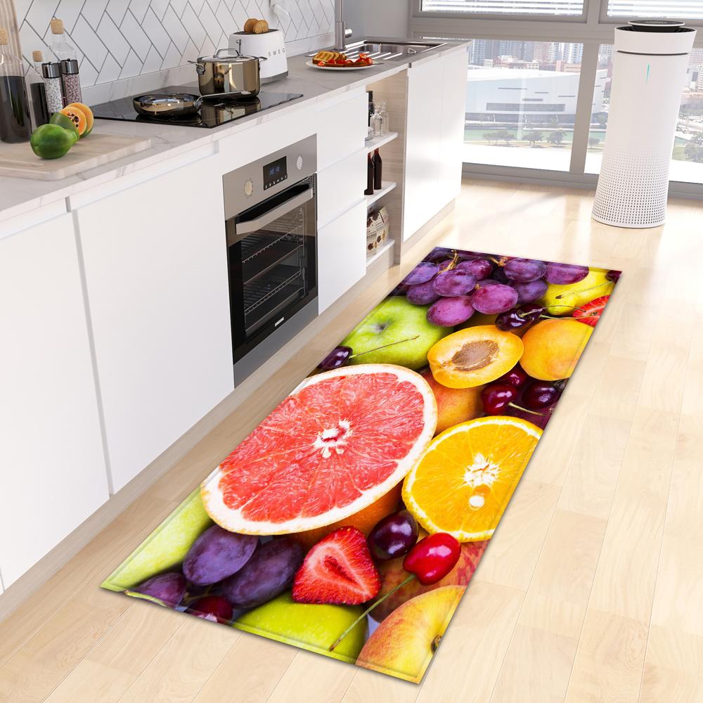 Entrance Door Mat Fruit Corridor Kitchen Mat Living Room Floor Mat Bathroom Door Household Non-slip Carpet