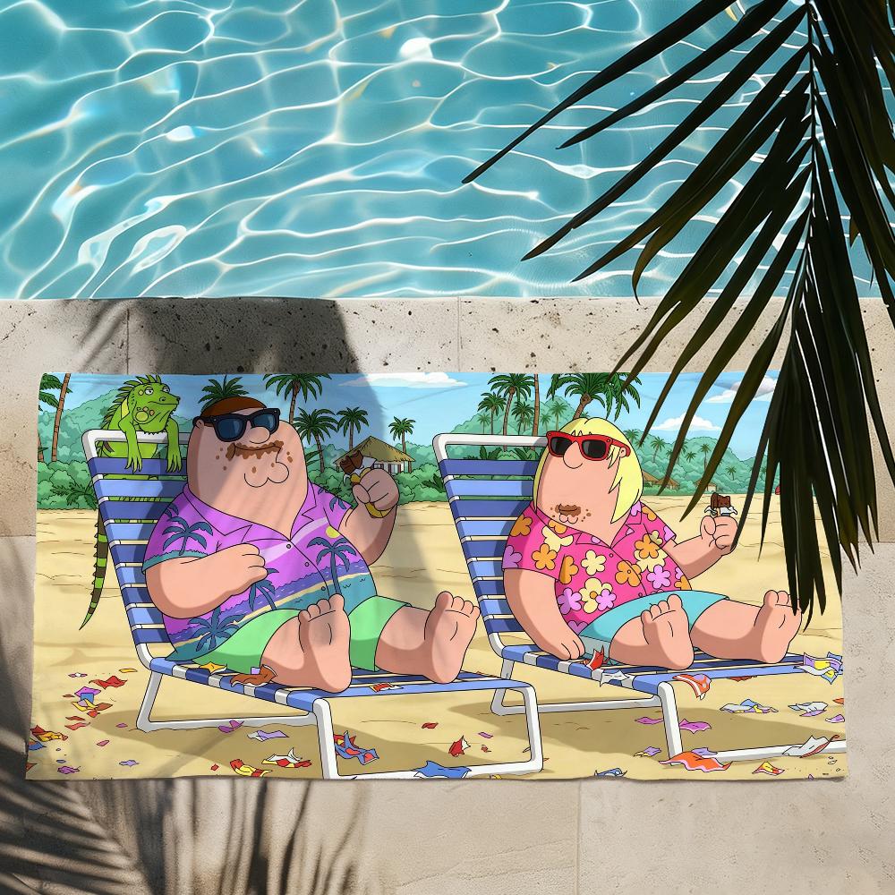 Funny tv F-Family G-Guy Towel Drying Bath Towel Applicable To Light Swimming Camping Yoga Beach Out