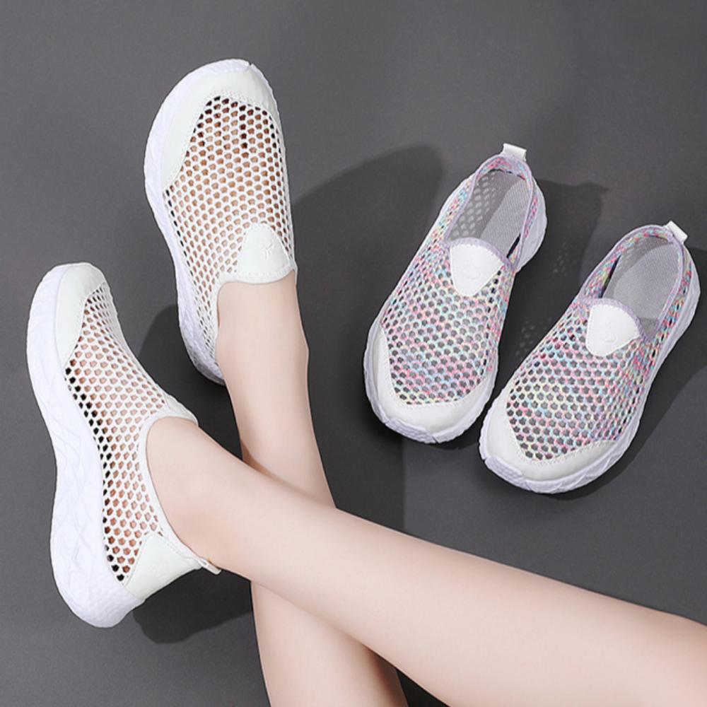 Casual Shoes for Women Spring and Summer Mesh Shoes Mesh Shoes Lightweight and Comfortable Hollow Single Mesh Shoes
