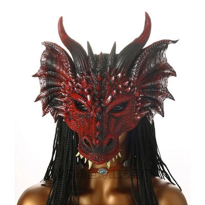 Cadılar Bayramı Maskesi Dekorasyon Topu Karnaval partisi cosplay giyinme hayvan ejderha maskesi