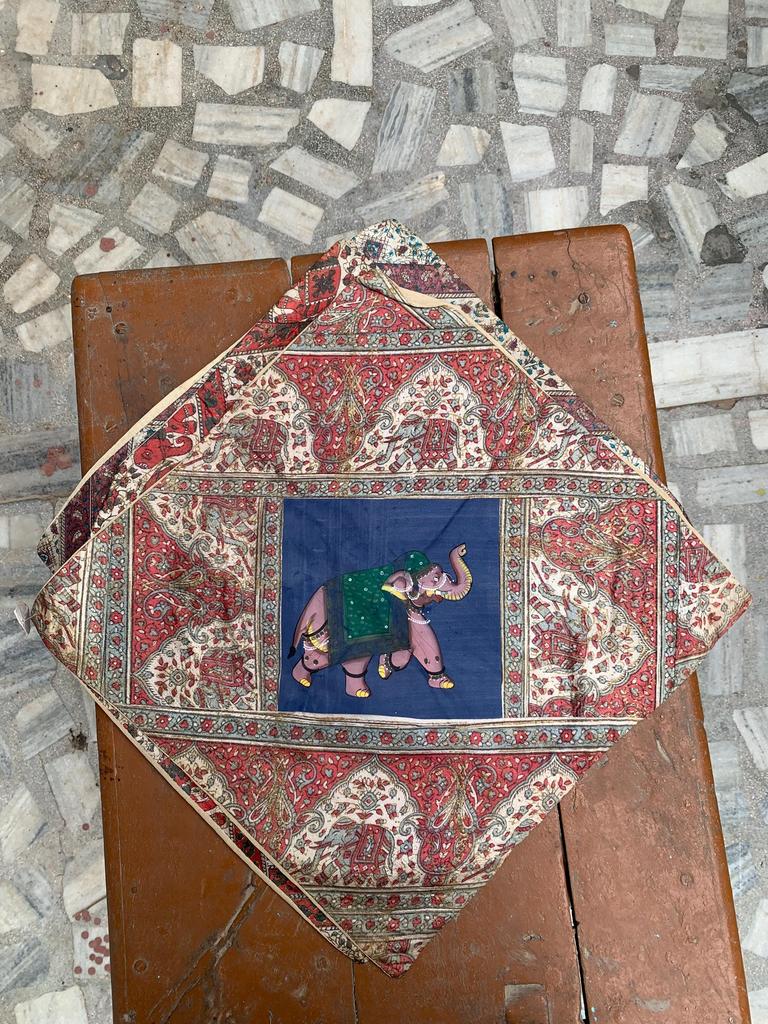 Hand Embroidered Cotton Pillow Cover: Bohemian Decorative Cushion 40