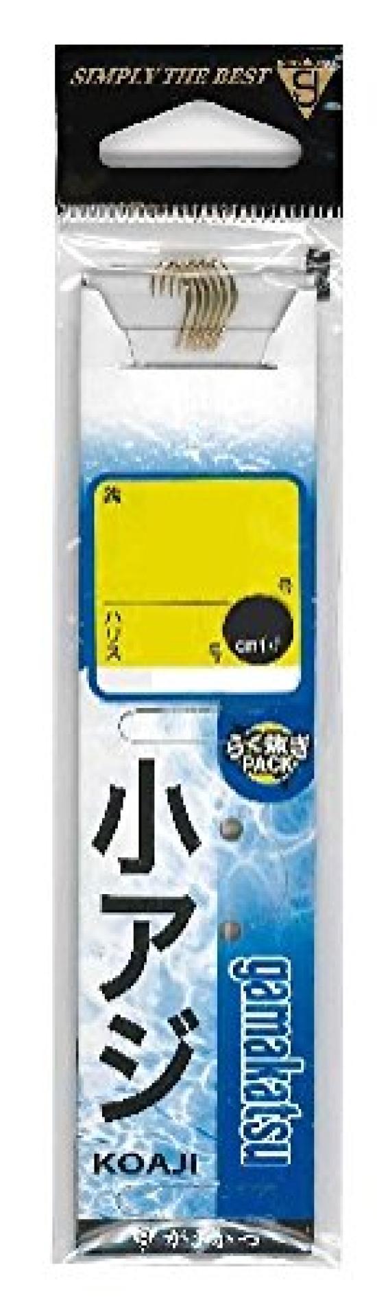 

Gamakatsu Small Horse Mackerel Hook with Thread, Gold, Size 4 - 0.6mm Line