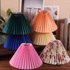 1 stk Takdekor Stoff Plissert Lampeskjerm Moderne Vaskbart Bordlampe Trekk DIY Retro Lysekrone Stofftrekk Stue Spisestue