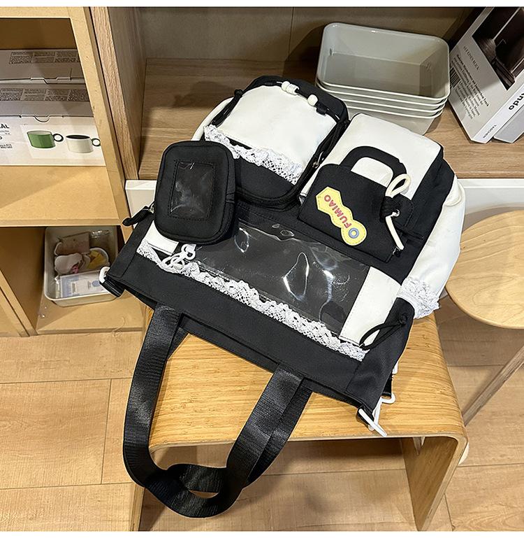 Japanese Ins New Sweet Girl Ita Bag Commuting Lightweight Large Capacity Fashionable Shoulder Bag Women'S Beautiful Handbag