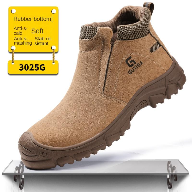 

Обувь для страхования труда, противоударные и противопрокольные, антибархатные, противоожоговые, обувь для сварщиков, износостойкие и нескользящие, со стальным носком 43