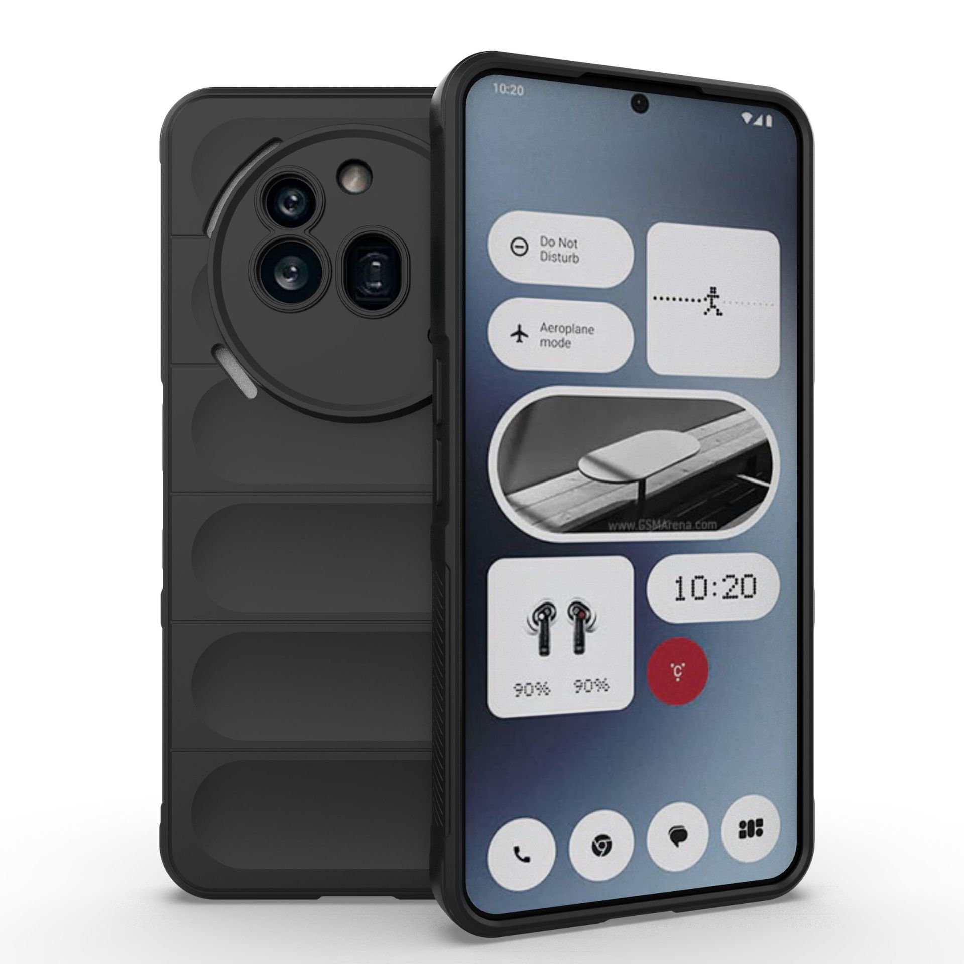 

Nothing Phone 3A Pro Phone Case,Soft TPU Shockproof Phone Cover for Nothing Phone 3A Pro чёрный