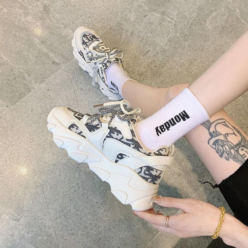 Platform Dad Shoes for Women Color Matching Women's Casual All match Women Sneakers Comfortable Sports Shoes designer shoes NEW