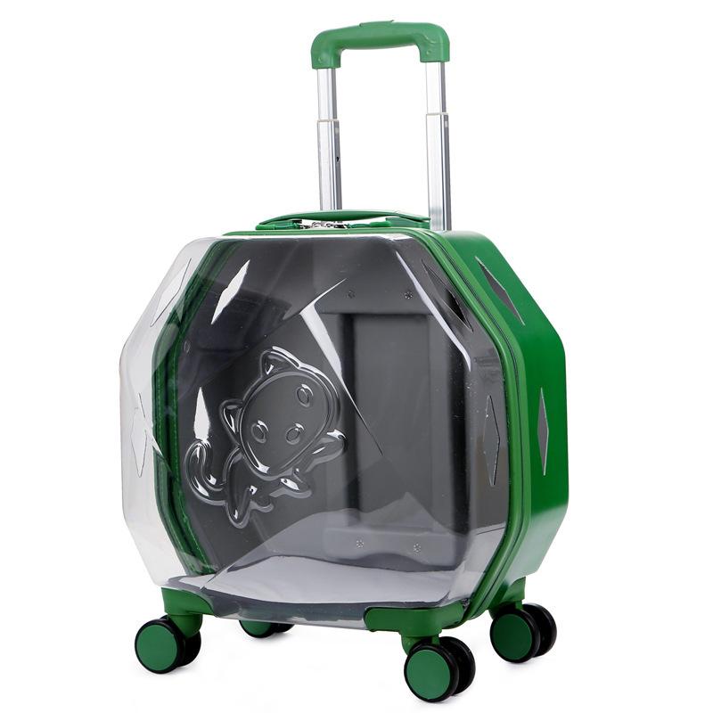 Valise transparente pour animaux de compagnie, grande capacité, valise de voyage pour chien, boîte à bulles Portable d'extérieur, boîte d'aviation 