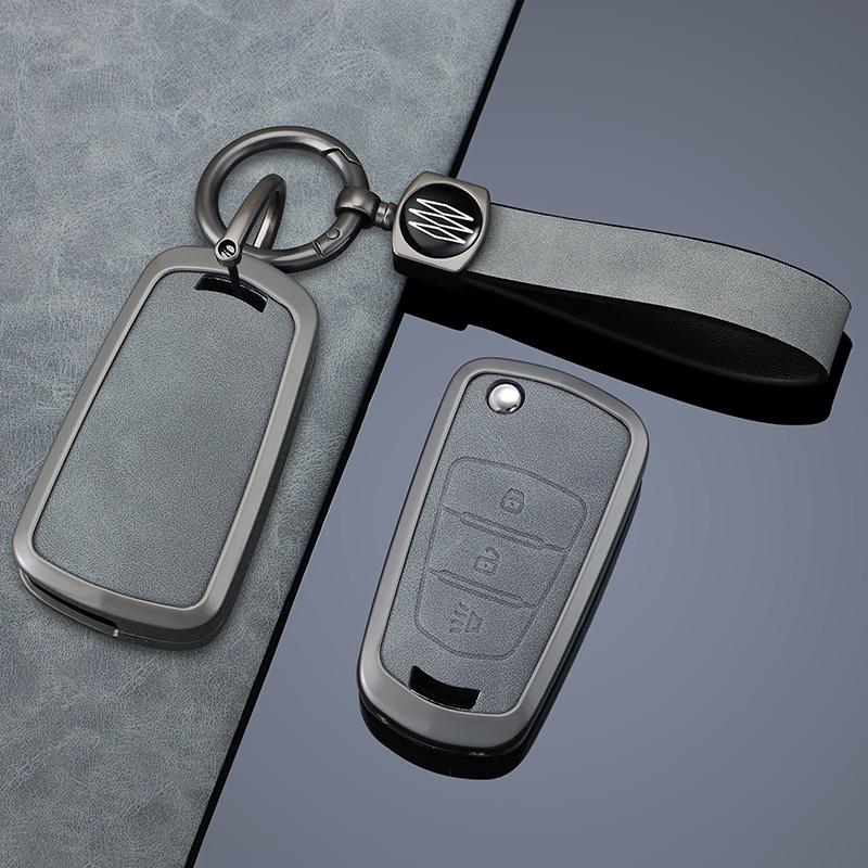 Leather Zinc Alloy Car Key Case For Great Wall Wingle 5 6 3 7 Voleex C30 Steed Haval Gw Hover H5 Key Chain Accessories