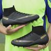 C Ronaldo Boys' High Top AG Football Shoes - Breathable, Neymar Style, Mandarin Duck Design, for Students