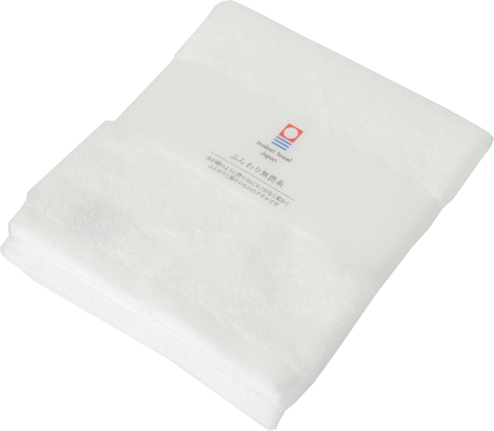 

Maruyama Towel Imabari Towel Face Towel Fluffy Yarn Soft Absorbent Cotton White 34 x 80 cm Non-twist Approx.