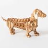 DIY 3D Wooden Puzzle Model Animal Montessori Toys for Children Crafts Dachshund Skeleton Assembly Gift Set for Kids Adults Teens