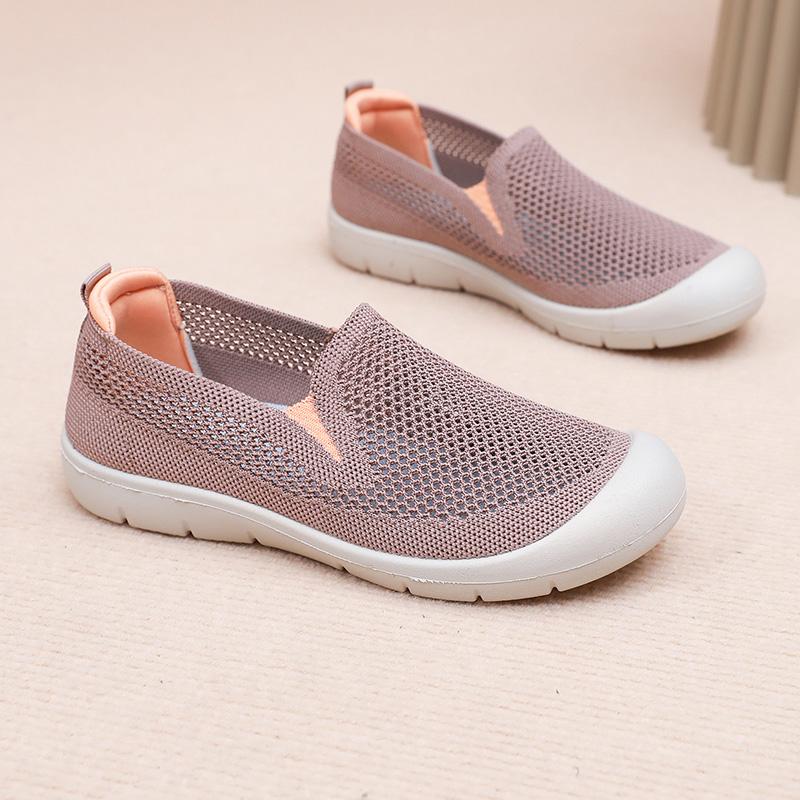 Sapatos casuais femininos são leves, antiderrapantes, respiráveis, mocassins para o trabalho e viagens, sapatos baixos para mulheres confortáveis