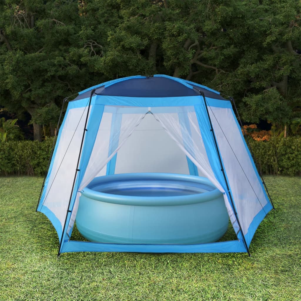 vidaXL Pool-Zelt 660x580x250 cm Blau blau