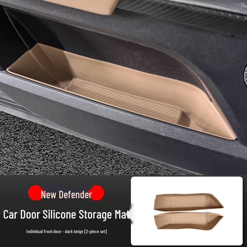 Silicone Door Storage Organizer Mat for Land Rover Defender 2020-2025